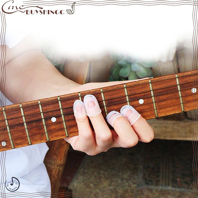 Set 5 găng ngón tay chống trượt hỗ trợ chơi đàn guitar tiện lợi