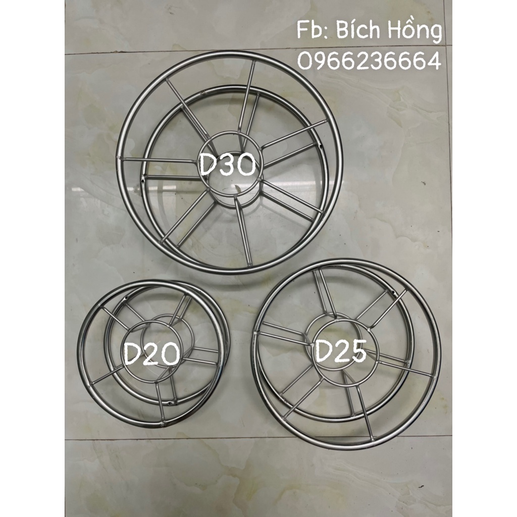 Guồng cuốn tay inox 304 trắng sáng - guồng cuộn dây diều