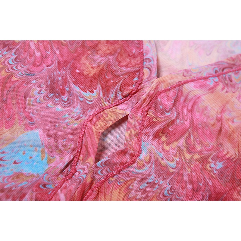 Áo Thun Tay Ngắn Cổ Chữ V Phối Khăn Choàng Thời Trang Cho Nữ