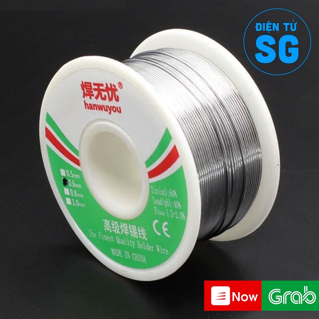 Thiếc hàn 0.5 50g, 0.5 100g, 0.6 50g, 0.6 100g, 0.8 50g, 0.8 100g, 1.0 100g