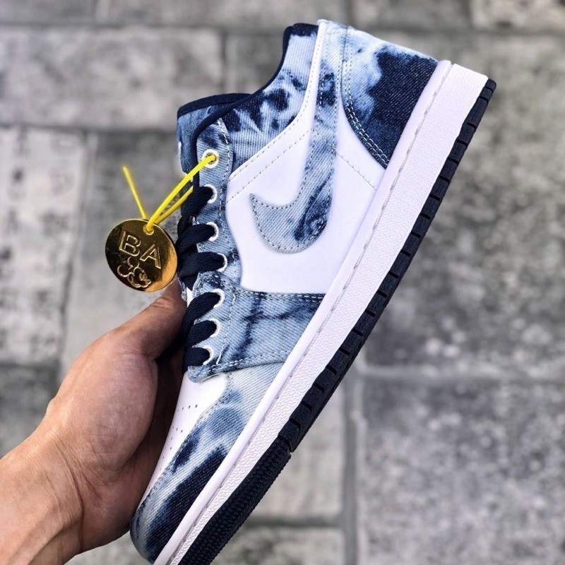 [MIỄN PHÍ SHIP] Giầy Thể Thao Air Jordan Low denim jeans màu xanh da bò | BigBuy360 - bigbuy360.vn