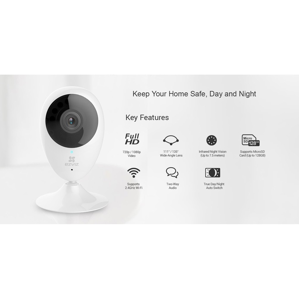 Camera IP Wifi Ezviz CS-CV206-A0-1B2W2FR (C2C Panoramic 1080P)