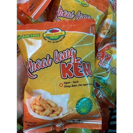 Khoai Lang Kén Minh Thành 1kg 4 Gói, Chiên giòn, Thơm Ngon, Béo Ngậy Mùi Sữa Dừa An Toàn Vệ Sinh Thực Phẩm, Hỏa Tốc
