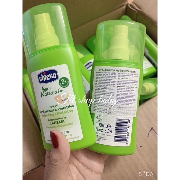 BÌNH XỊT CHỐNG MUỖI CHICCO PHIÊN BẢN MỚI