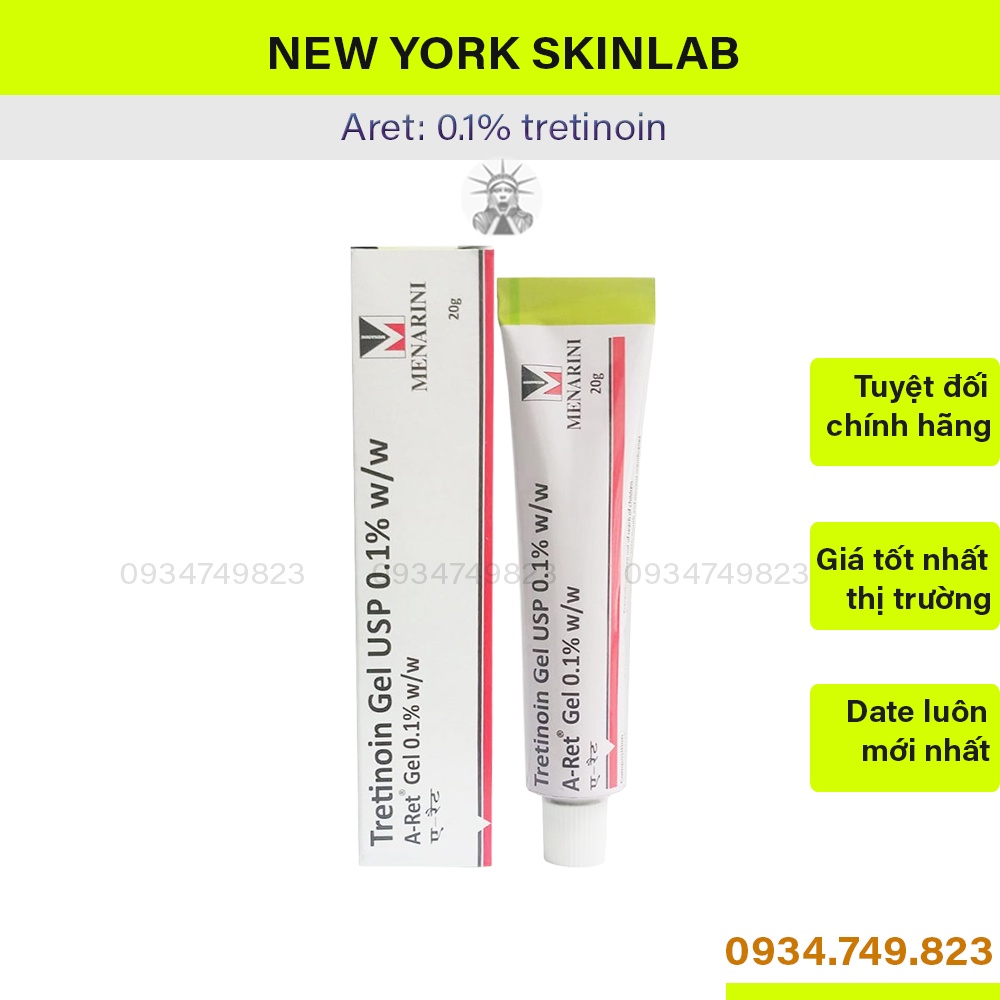 Tretinoin Aret gel 0.1% (20g) - A ret chống lão hóa, giảm mụn