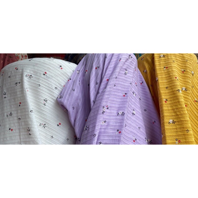 Vải boi thêu hoa siêu mềm