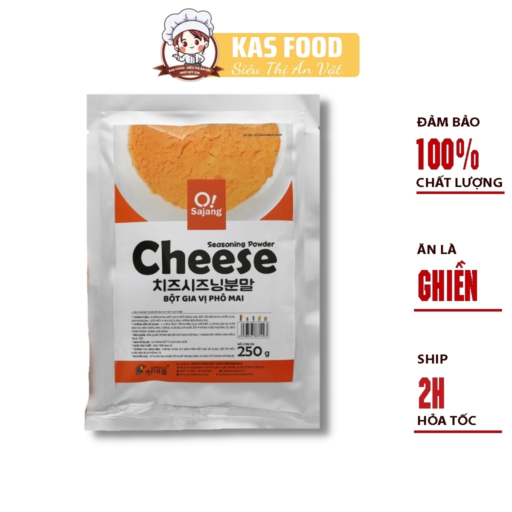 Bột phô mai Hàn Quốc Sajang BPMHQ 250g Kas Food