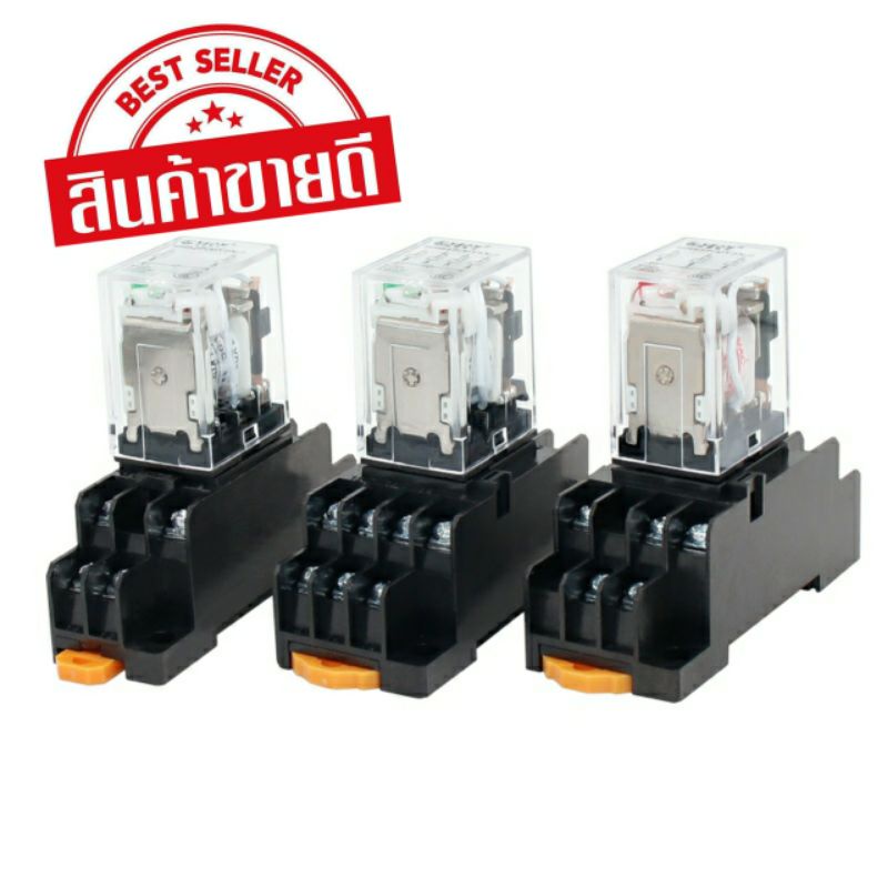 MY4 MY4N Có Đèn RELAY 12VDC 12VAC 24VDC 48vdc 24VAC 110v 220VAC Ổ Cắm Cho