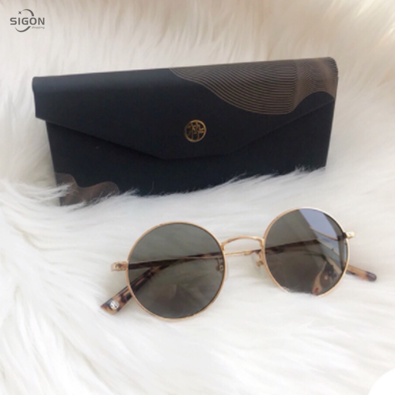 Kính mát gọng tròn nhỏ phong cách Harajuku thời trang trẻ trung