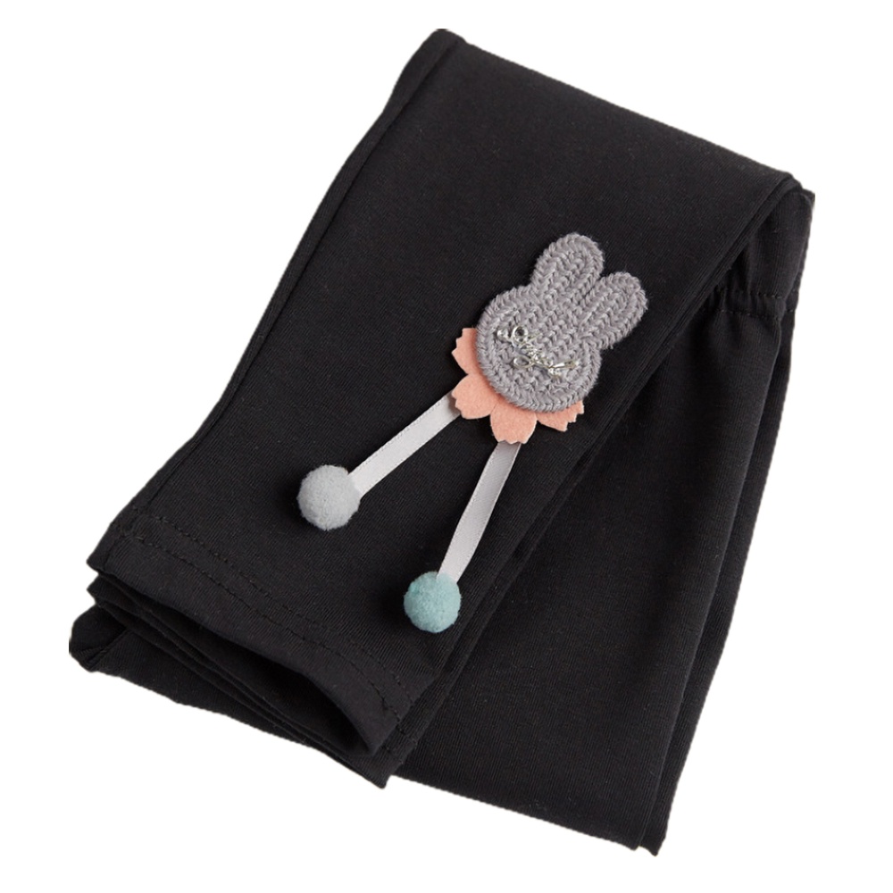 Quần Legging Cotton Thoáng Khí In Họa Tiết Thỏ Hoạt Hình Phong Cách Hàn Quốc Thời Trang Cho Bé Gái