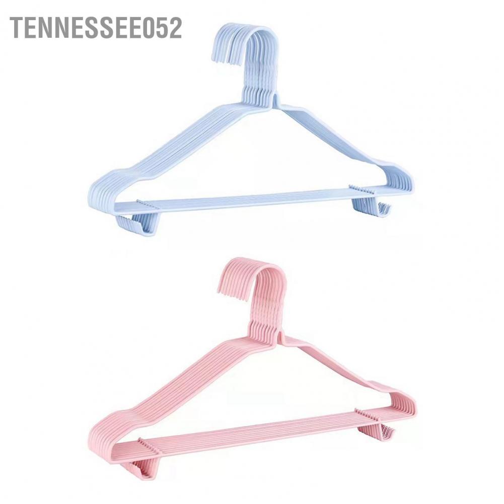 Tennessee052 10PCS 40cm Clothing Hanger Coat Clothes Drying Rack Stainless Steel Laundry