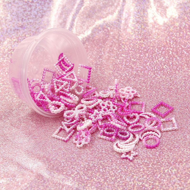 Bộ 10g Phụ Kiện Trang Trí Nhựa Resin ABS Hình Ngôi Sao/Mặt Trăng/Trái Tim/Nơ Lưng Phẳng Cho Vào Khuôn Làm Mặt Trang Sức