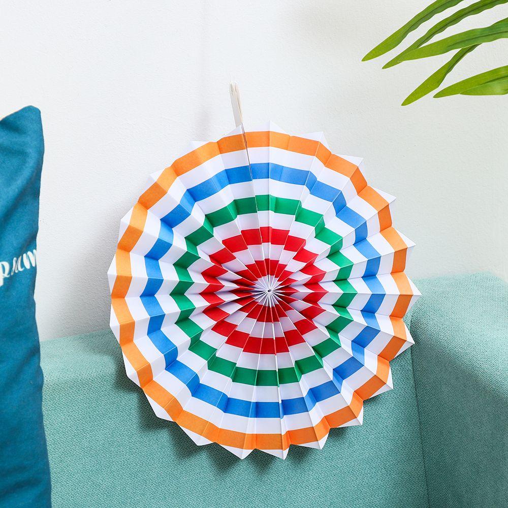 Set 6 Quạt Giấy Thủ Công DIY Trang Trí Nhà Cửa Đa Ứng Dụng