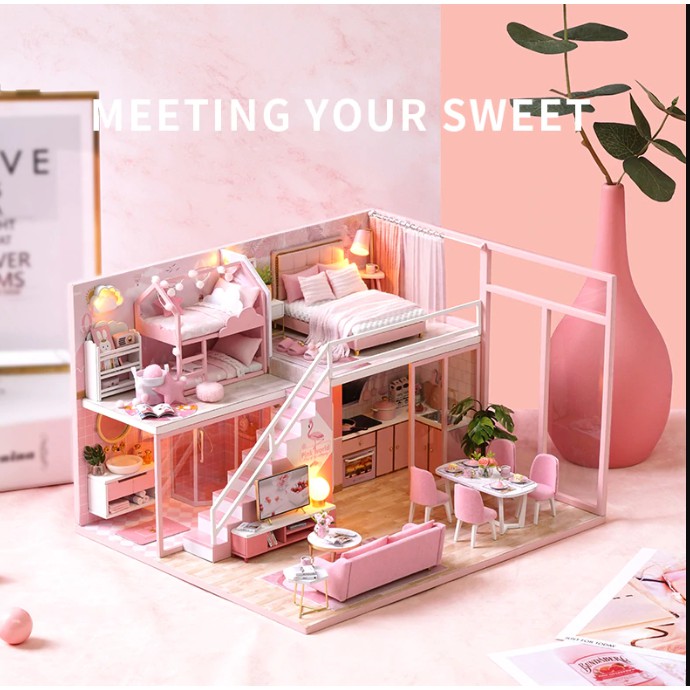 Mô Hình Lắp Ráp Nhà Búp Bê DIY - Metting Your Sweet L027