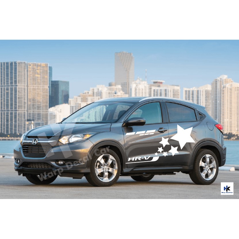 Tem xe HRV- decal HRV phong cách thể thao