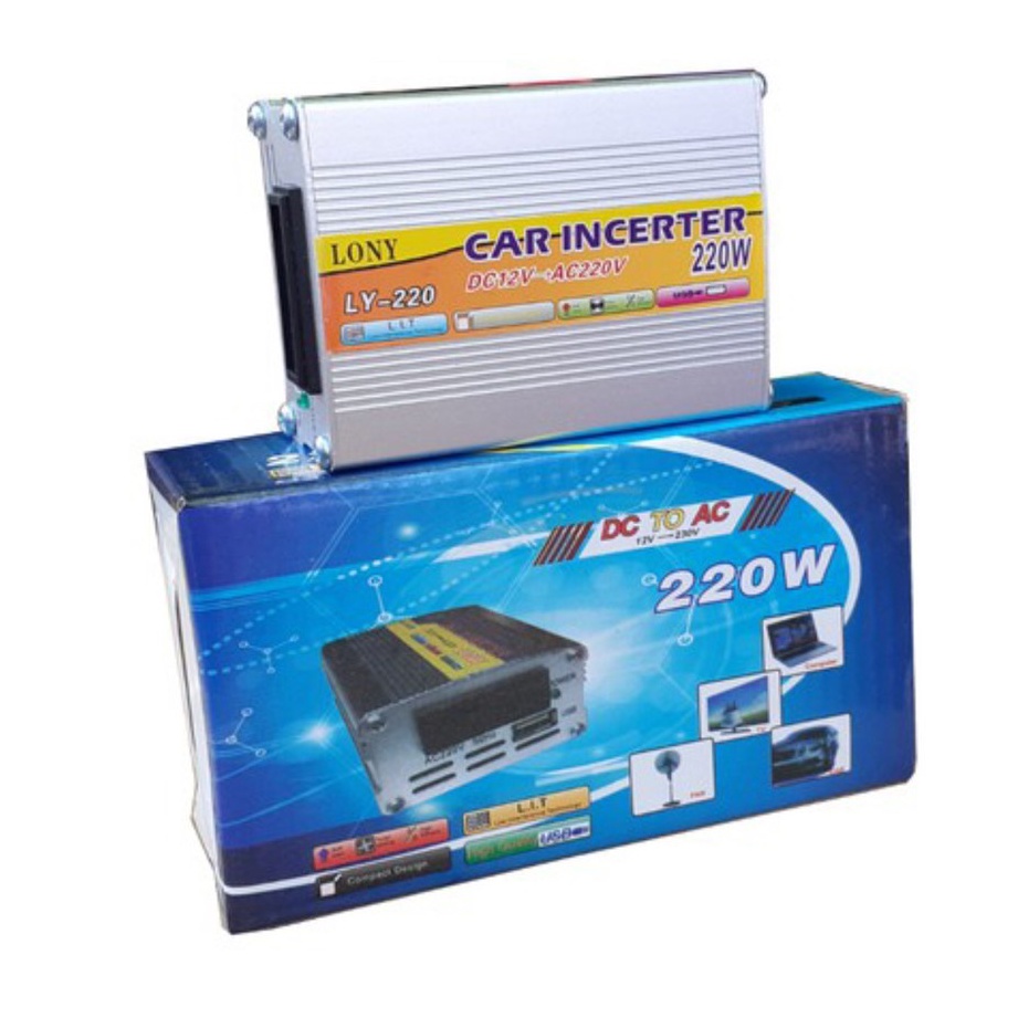 Máy kích đổi nguồn điện 220W từ 12V - 220V