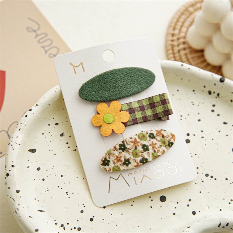 Bộ Kẹp Tóc BB Họa Tiết Hoạt Hình Dễ Thương Thời Trang Mùa Hè Cho Bé Gái