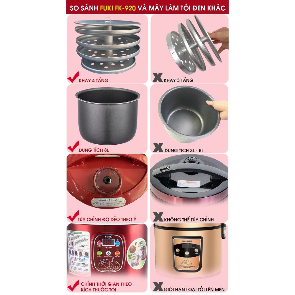 Máy làm tỏi đen FUKI FK-920 loại 8L
