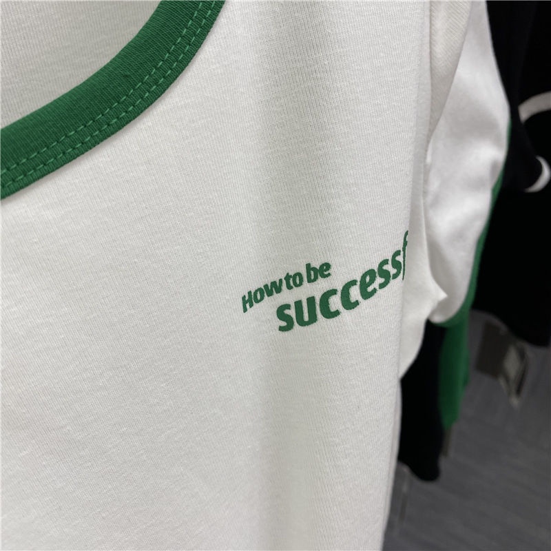 Áo thun BH tay ngắn in chữ nhiều màu sắc thời trang mùa hè cho nữ