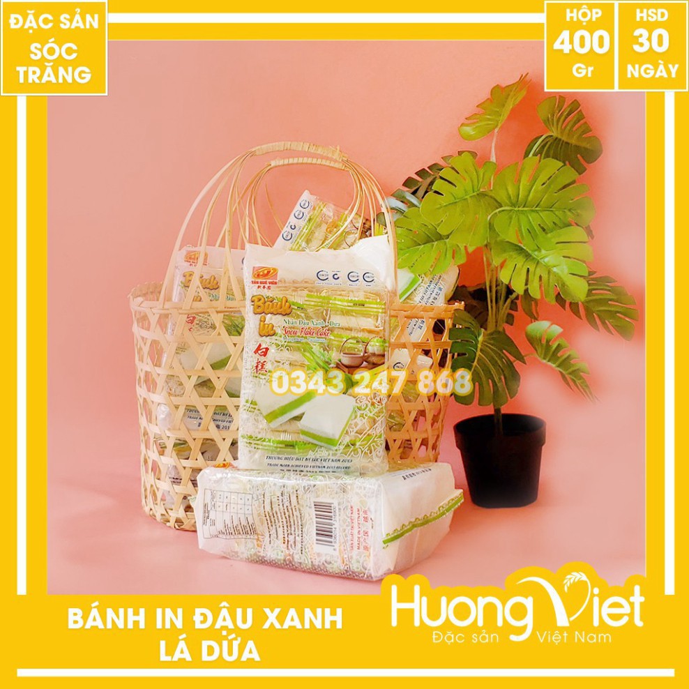 JFHD Bánh in đậu xanh lá dứa Tân Huê Viên túi 10 bánh 25 YC34