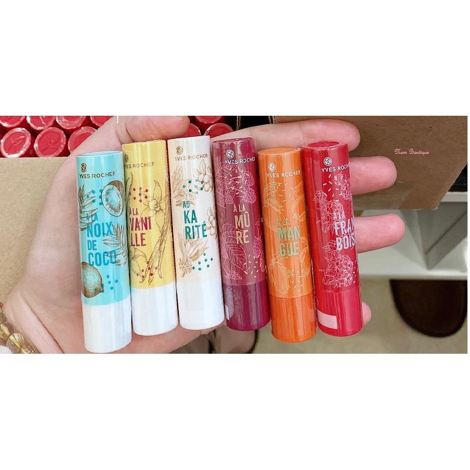 Son dưỡng môi Yves Rocher Lip Balm 4,8g (không màu/có màu)