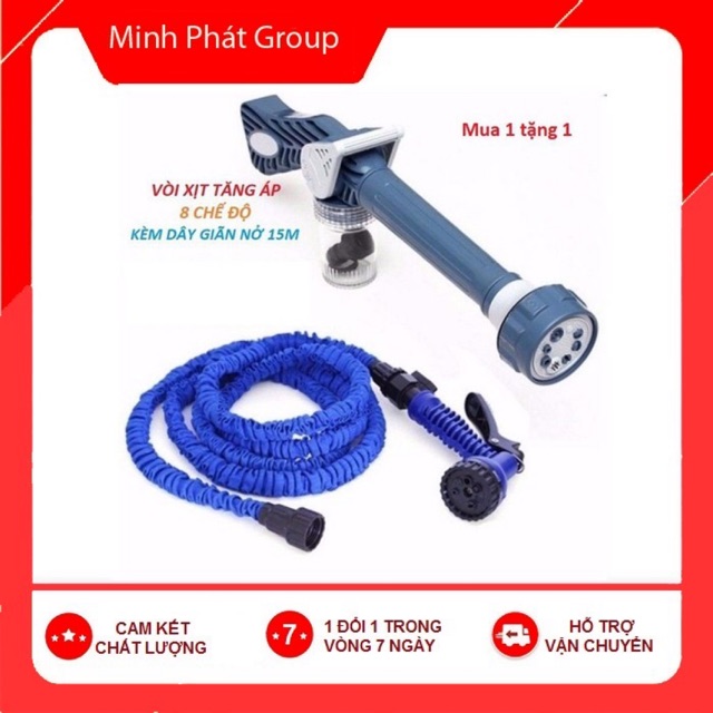 Combo vòi xịt tăng áp