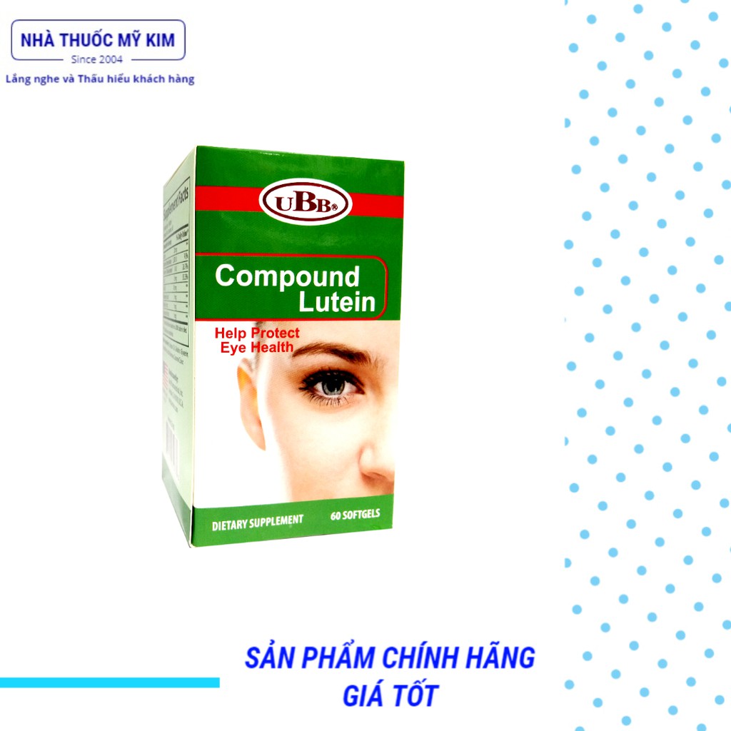 Compound Lutein UBB hỗ trợ bổ mắt, sáng mắt (60 viên/lọ)