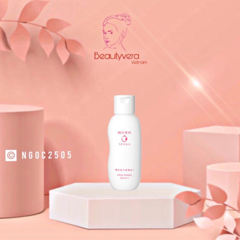 (Date 2023) Nước dưỡng làm mềm và trắng da Senka White Beauty Lotion 200ml