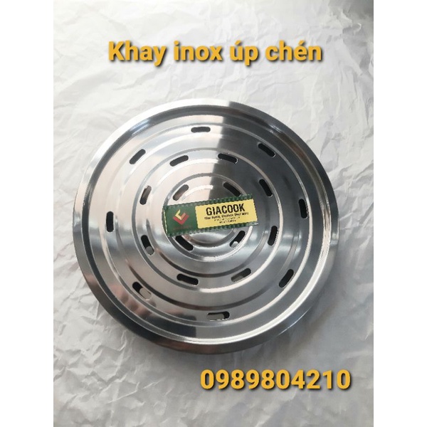 Khay inox 304 úp cốc ,chén ,khay tròn inox úp cốc hàng việt nam