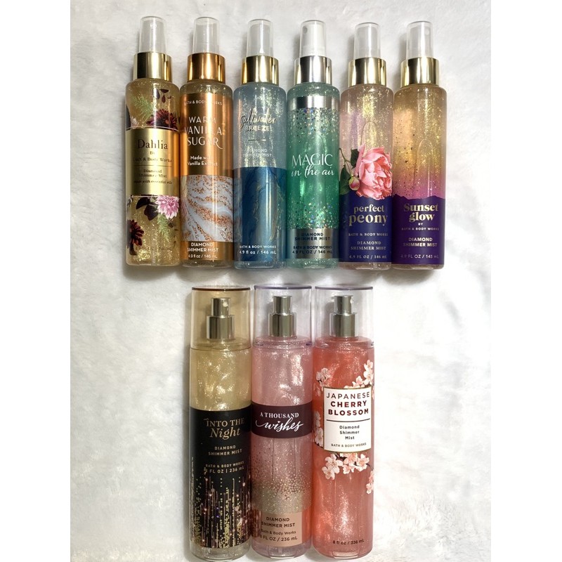 Xịt thơm cơ thể có nhũ BBW