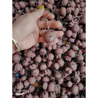 Móc khóa gấu .smile và vịt vàng
