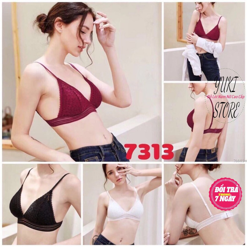 Áo Bra Ren Hoa💝 FREESHIP 💝 Bra Mút Mỏng Đẹp TN7313