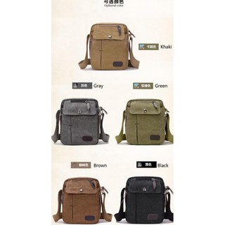 Túi Đeo Chéo Canvas Thời Trang Cho Nam