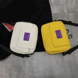 Túi đeo chéo canvas đơn giản Unisex
