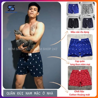 Quần đùi nam thun cotton mặc ngủ thoải mái,có size to cho người 90kg