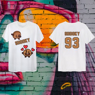 Áo thun BT21 Shooky in số và màu chữ theo yêu cầu