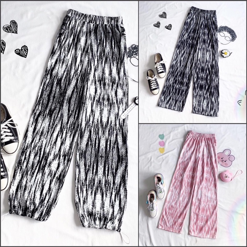 Quần Ống Suông 3D Hoạ Tiết Unisex Ảnh Thật