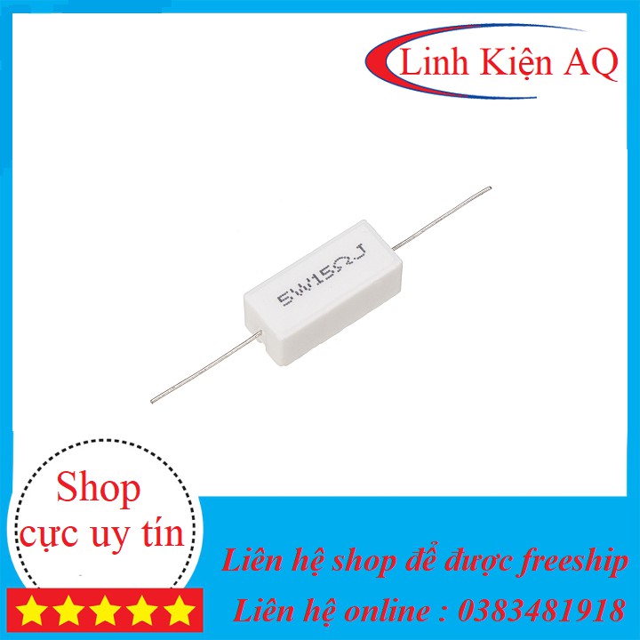 Trở Sứ 5W 1 ôm 5 ôm 2.2 ôm