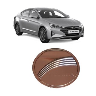 Ốp nắp bình xăng mạ crom xe hyundai elantra 2019