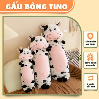 Gấu Bông Con Bò Sữa TINO To Thú Bông Cho Bé Gối Ôm Mềm Mịn Đáng Yêu Kích Thước 75cm 95cm 115cm