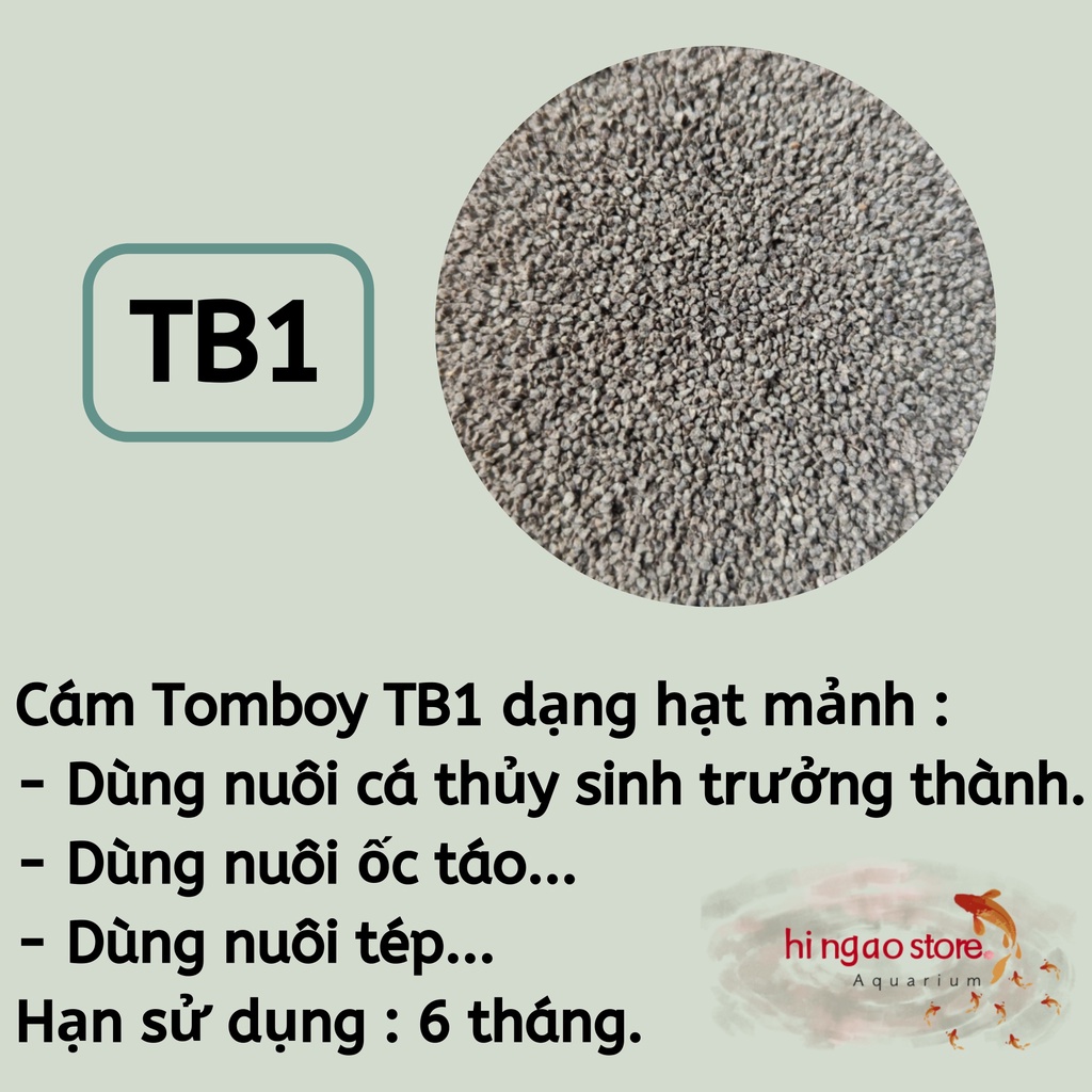 Cám TOMBOY TB0, TB1, TB2, TB3 - Thức ăn cho cá con, bobo, artemia sinh khối , tôm (hàng chiết) | Hingaostore.