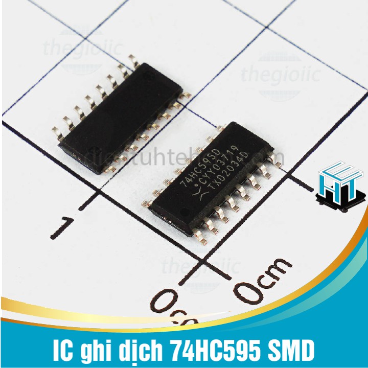 COMBO 5 con IC ghi dịch 74HC595, Sử dụng trong học tập, nghiên cứu, thương mại