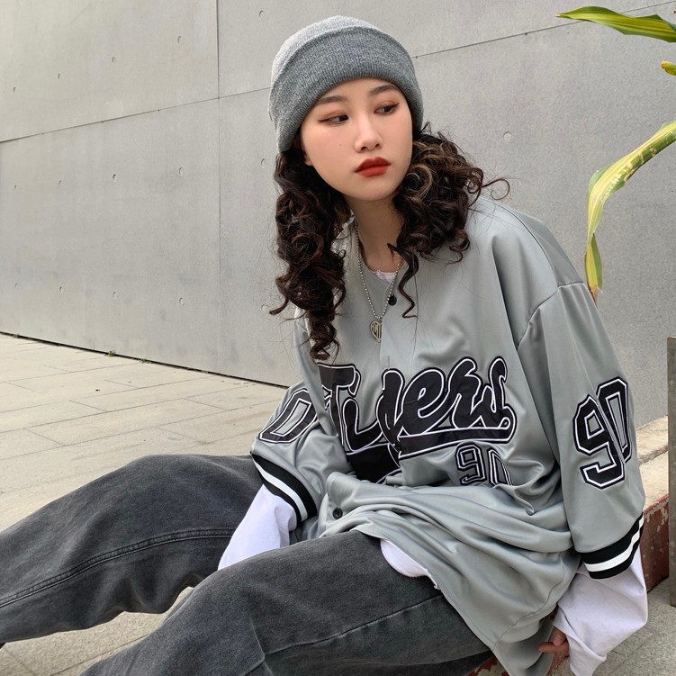 Áo Thun Bóng Chày Unisex Tay Jersey Ngắn Thời Trang Dành Cho Nữ | BigBuy360 - bigbuy360.vn