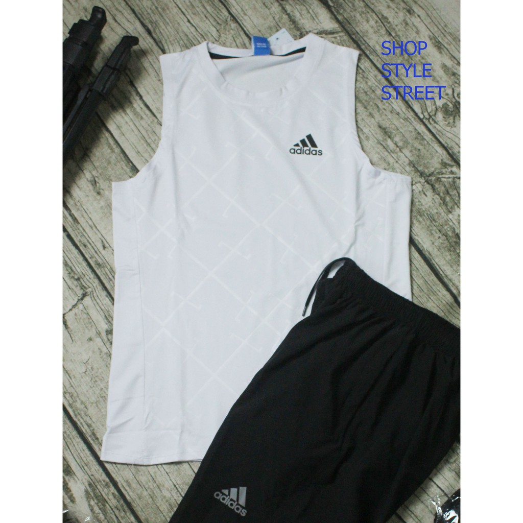 BỘ THỂ THAO NAM ADIDAS MÀU TRẮNG