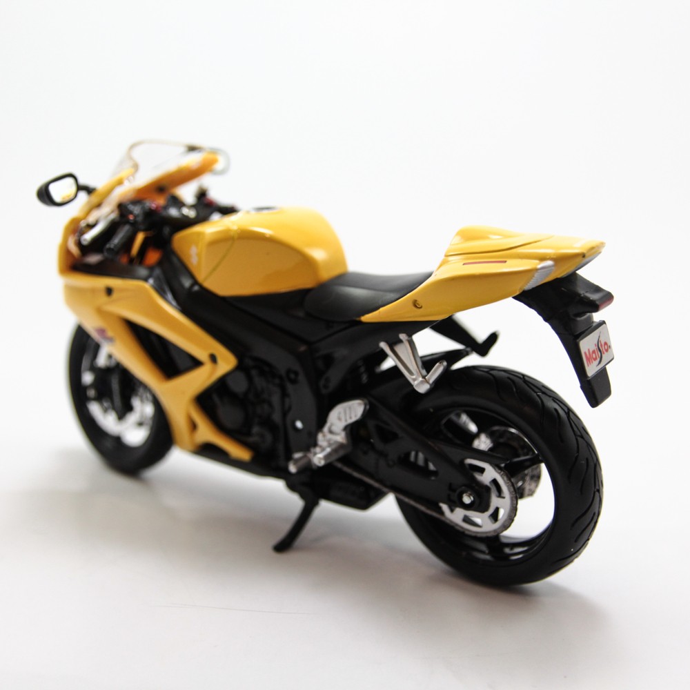 MÔ HÌNH XE SUZUKI GSX R600 YELLOW 1:12 MAISTO MH-31101(20-06183)