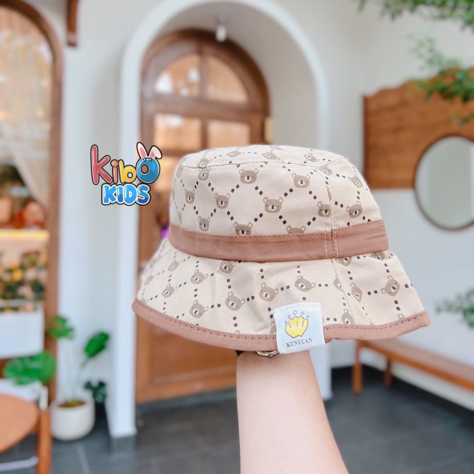 Mũ Lưỡi Trai Cho Bé Siêu Ngầu Họa Tiết Gấu