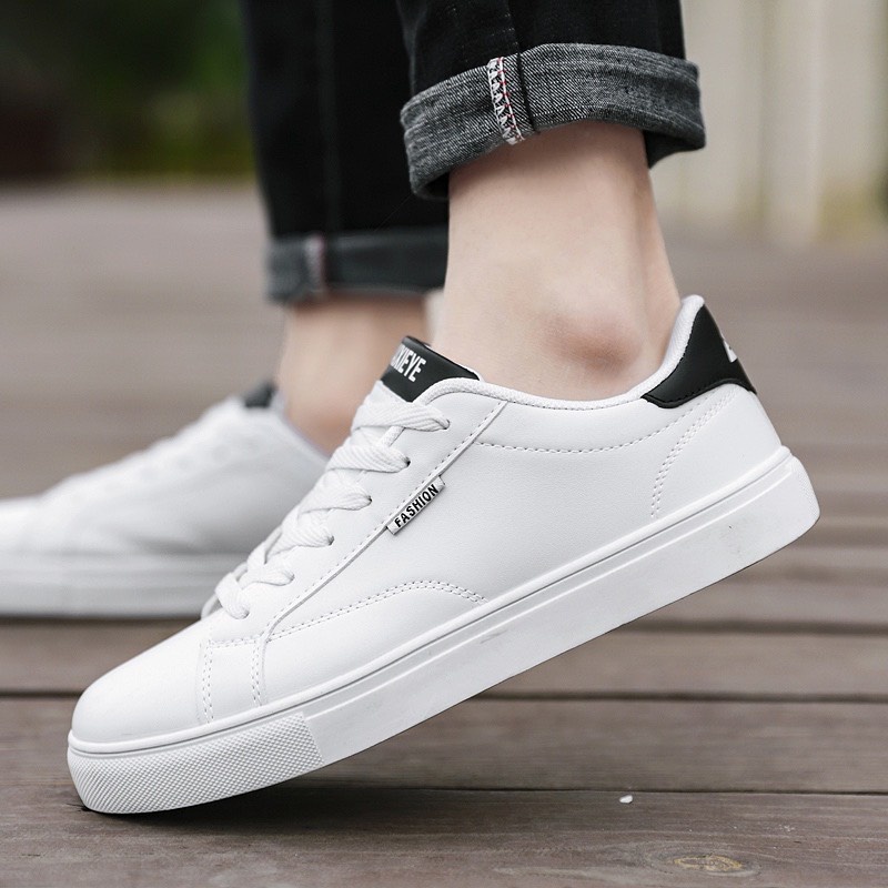 Giày thể thao nam màu trắng Maixi Logo Fashion Sườn đơn giản