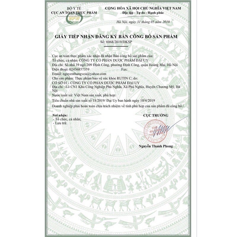 Rutin C Đại Uy/ Rutin C Hà Thành - Bổ Sung Vitamin C Giúp Tăng Tính Bền Mạch Máu, Giảm Chảy Máu Chân Răng - Hộp 100 Viên | Thế Giới Skin Care