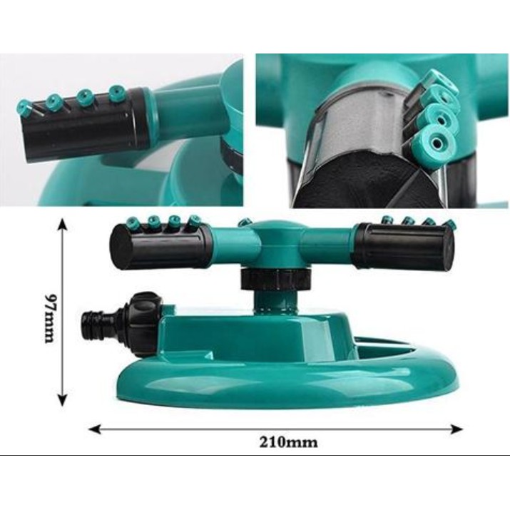 Vòi phun nước tưới cây tự động , Vòi Phun Nước Tưới Cây , xoay tròn 360 Độ chân đế vuông