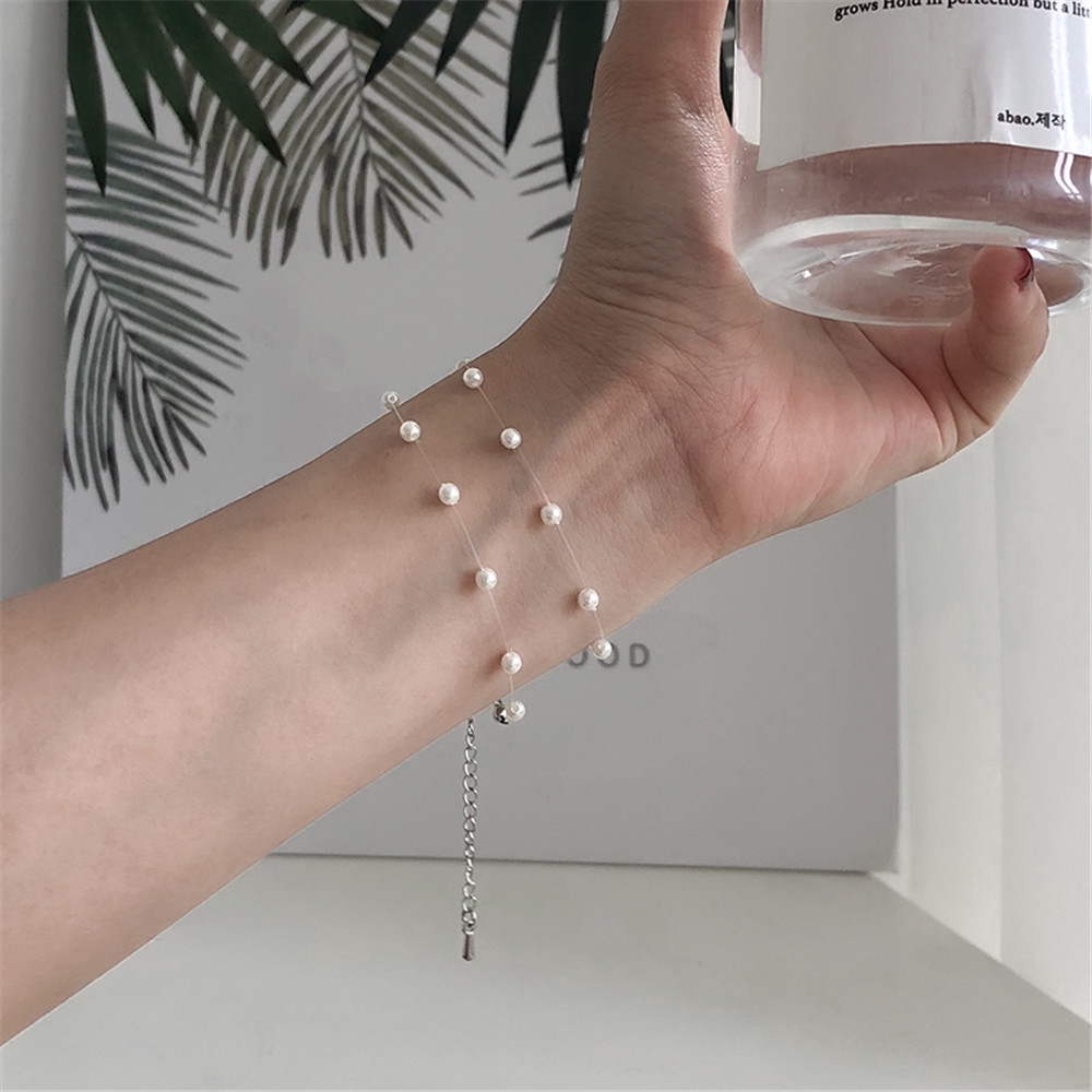 Vòng cổ chuỗi hạt dáng dài đơn giản hợp thời trang